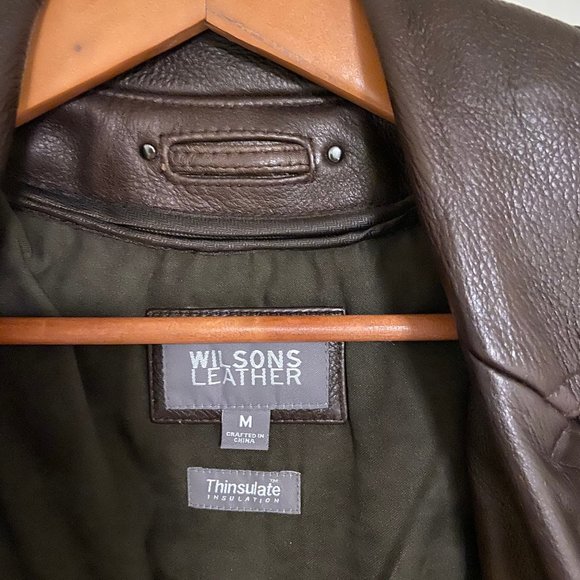 NWOT - Men's Brown Wilson's Leather Blazer - Picture 2 of 13